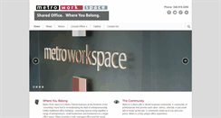 Desktop Screenshot of metroworkspace.com