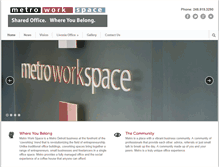 Tablet Screenshot of metroworkspace.com